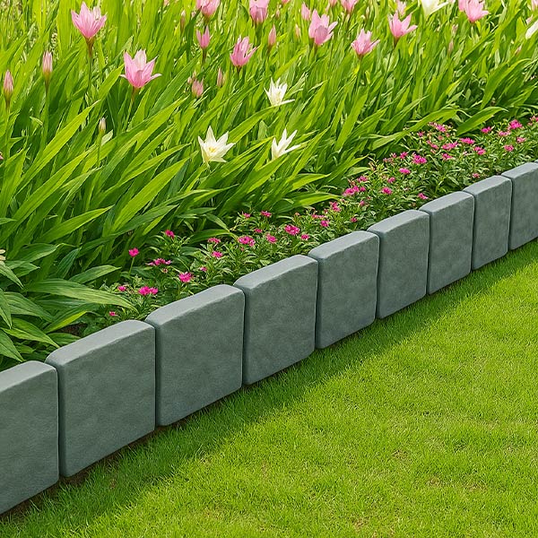 10-Piece Stone-Look Decorative Garden Edging Set