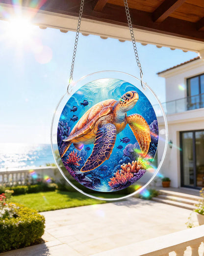 Starsea Turtle Light Puzzle Suncatcher