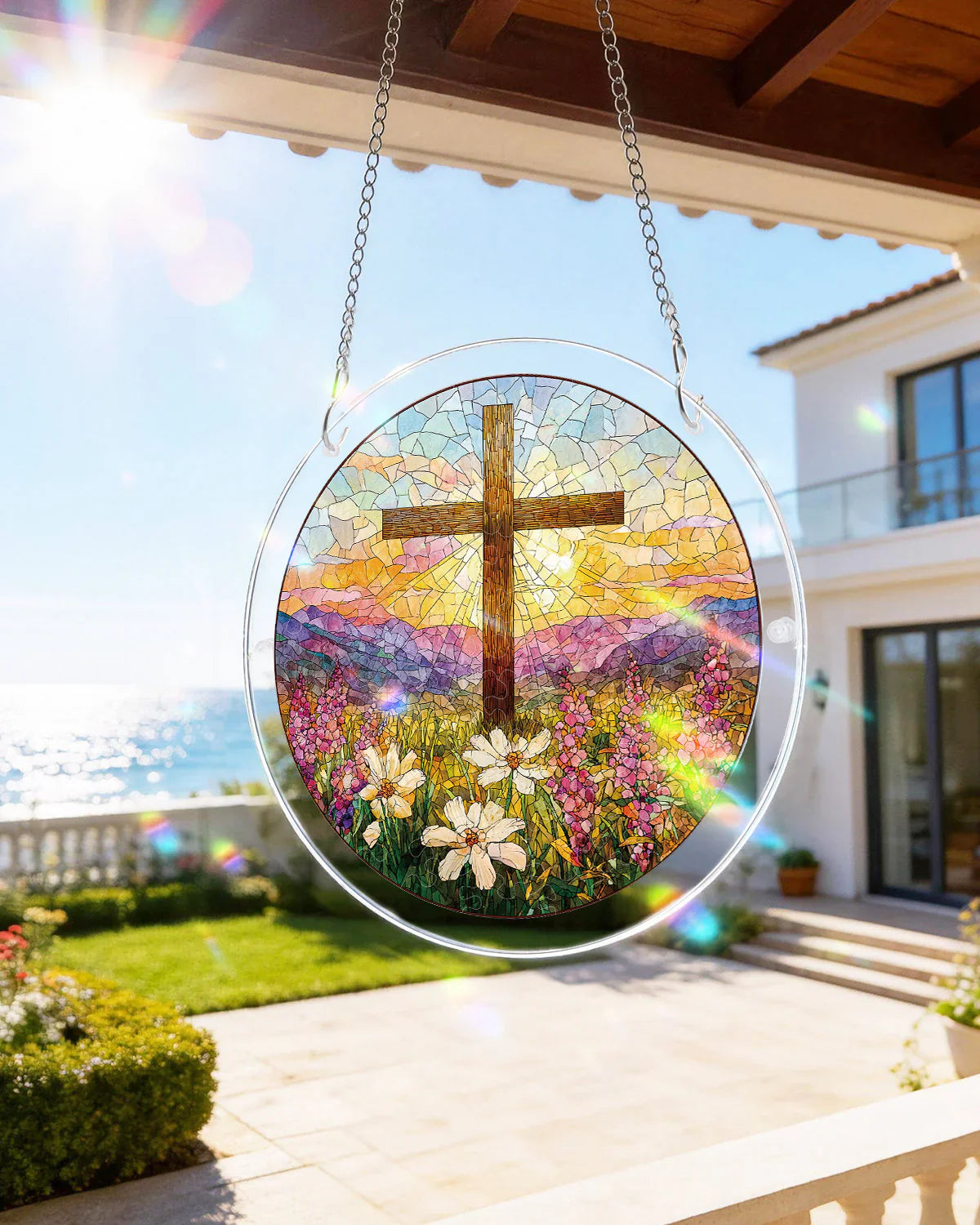 Garden of Holy Light Light Puzzle Suncatcher