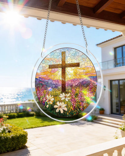 Garden of Holy Light Light Puzzle Suncatcher