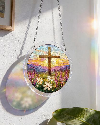 Garden of Holy Light Light Puzzle Suncatcher