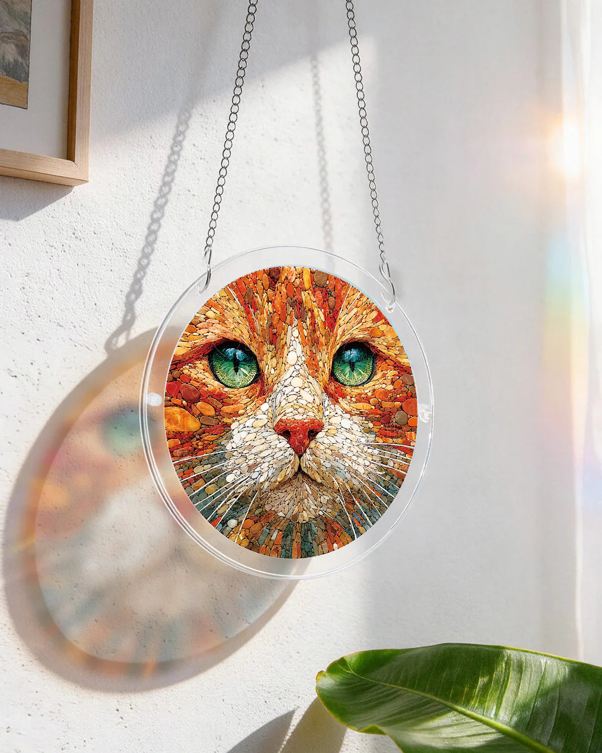 Stone Cat Light Puzzle Suncatcher