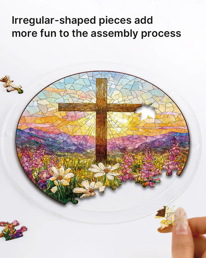 Garden of Holy Light Light Puzzle Suncatcher