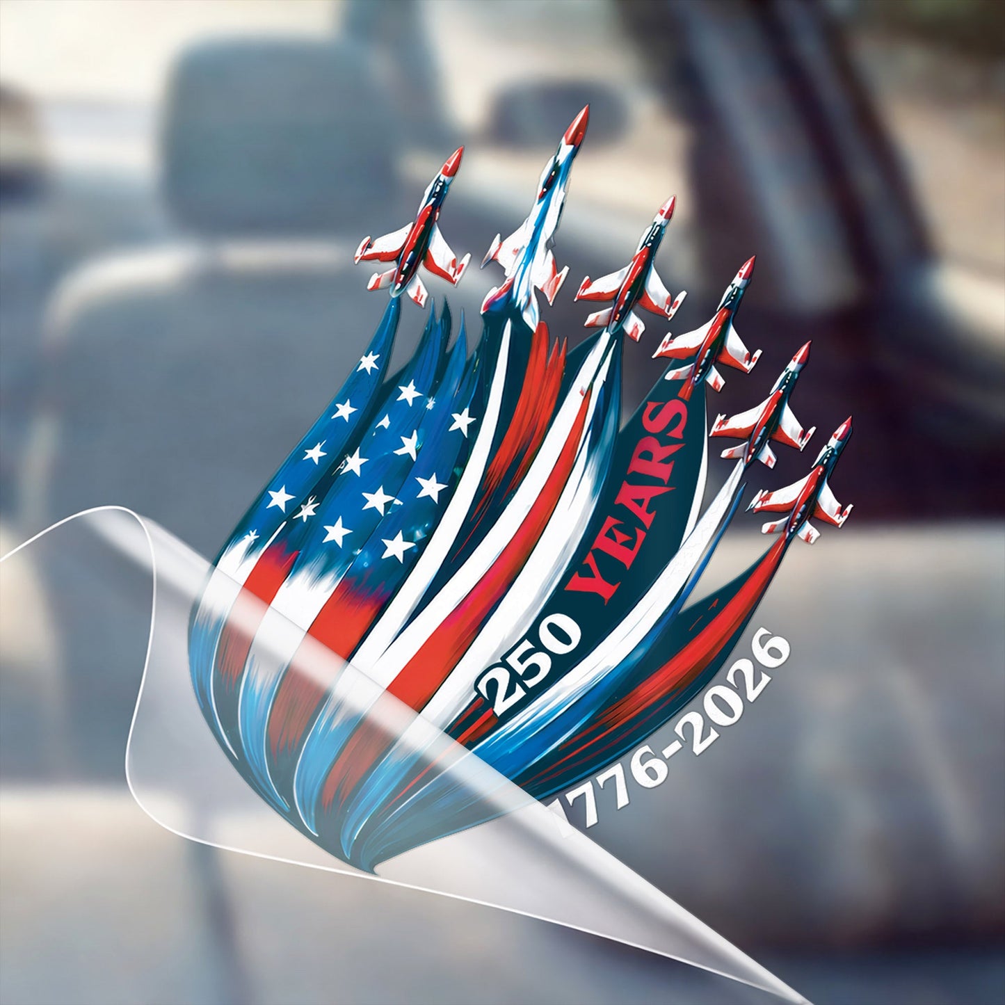 🔥 LIMITED TIME OFFER - USA Eagle Flag 250th Anniversary High Quality UV DTF 3D Decal