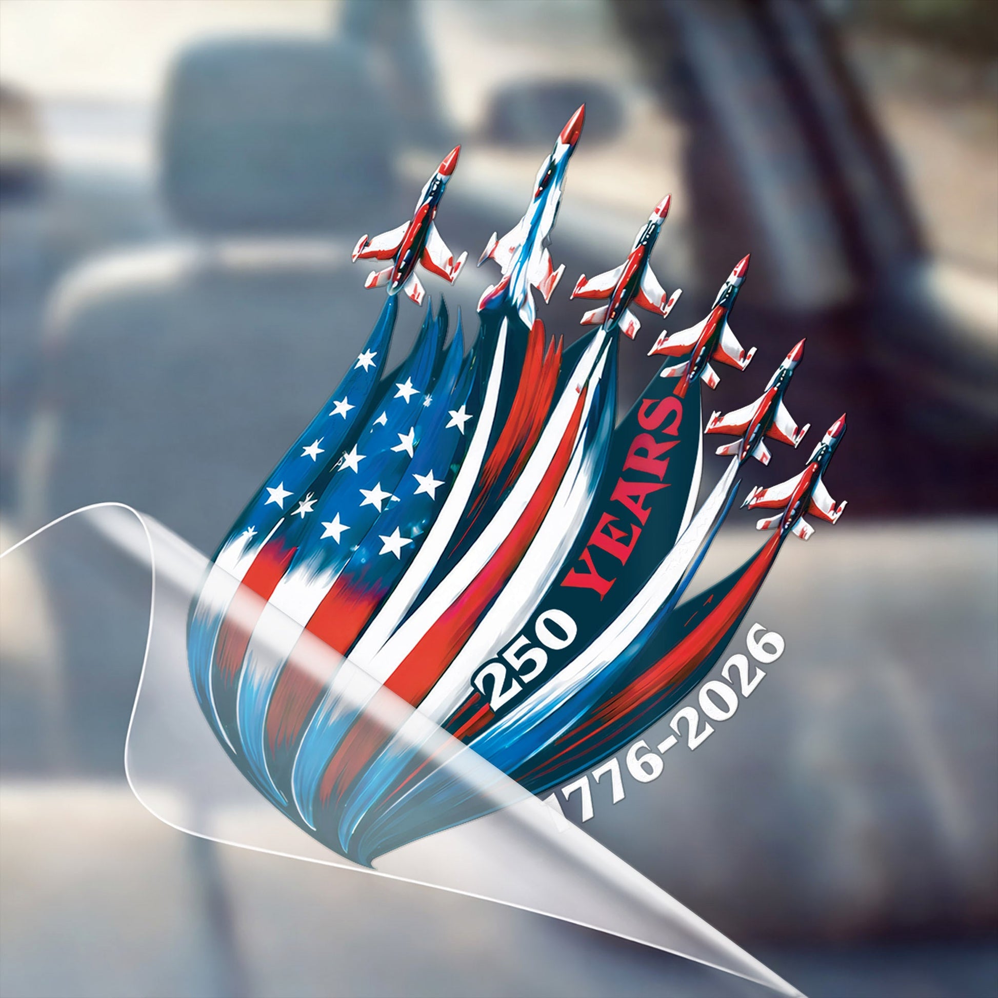 🔥 LIMITED TIME OFFER - USA Eagle Flag 250th Anniversary High Quality UV DTF 3D Decal
