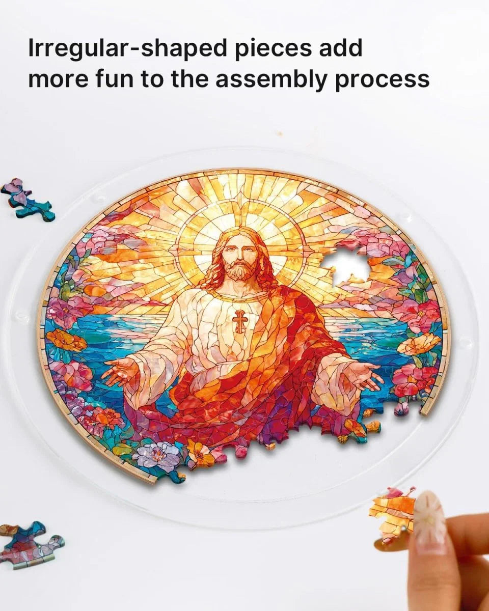 Holy Light of Jesus Light Puzzle Suncatcher