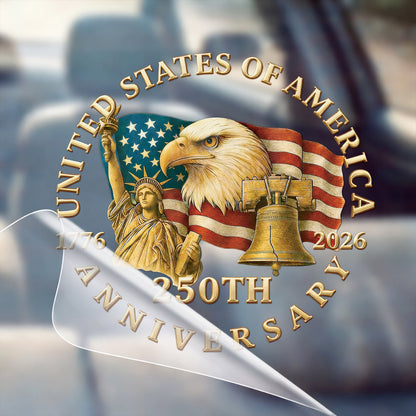 🔥 LIMITED TIME OFFER - USA Eagle Flag 250th Anniversary High Quality UV DTF 3D Decal