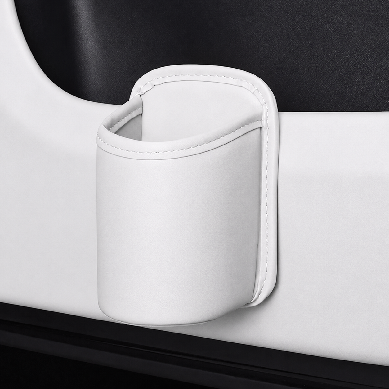 Ixorvin Leather Cup Organizer For Car