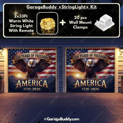 America’s 250th Anniversary | Patriotic Garage Door Cover