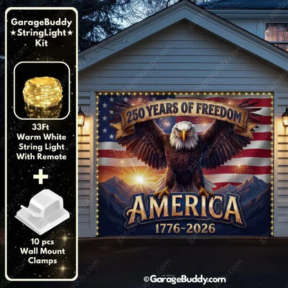 America’s 250th Anniversary | Patriotic Garage Door Cover