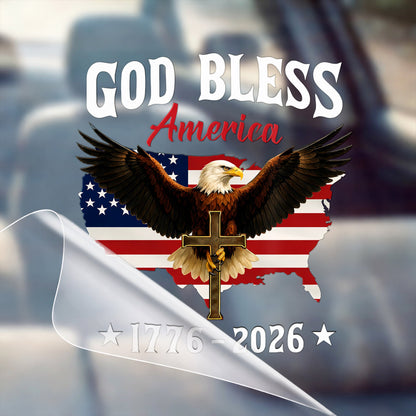 🔥 LIMITED TIME OFFER - USA Eagle Flag 250th Anniversary High Quality UV DTF 3D Decal