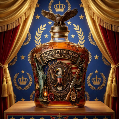 250th Anniversary Eagle Crest Commemorative Whiskey Bottle