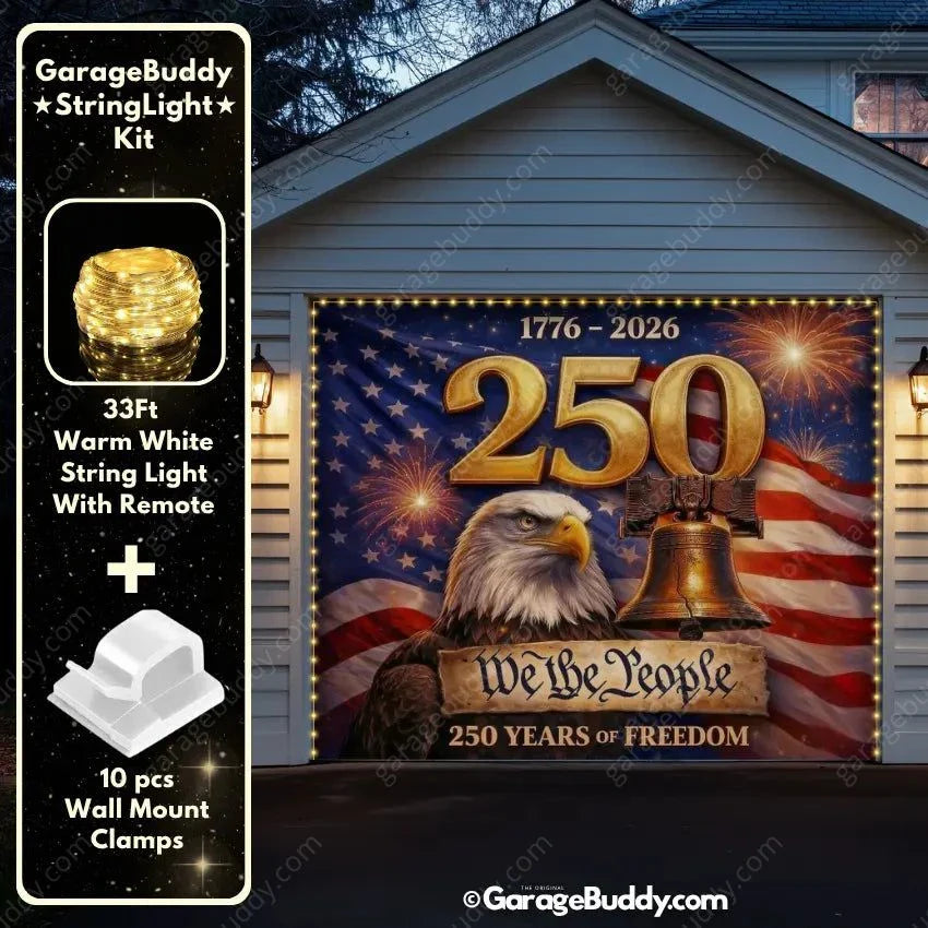 Freedom 250 | Limited Edition Patriotic Garage Door Cover