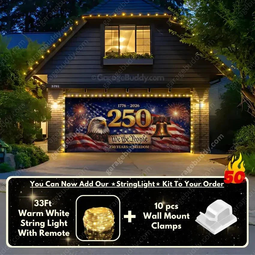 Freedom 250 | Limited Edition Patriotic Garage Door Cover