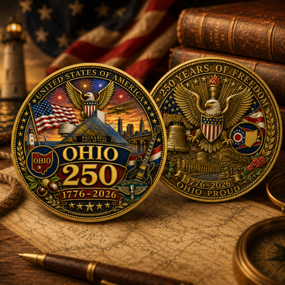 United States 250th Anniversary Coin-Ohio-Gift for Dad