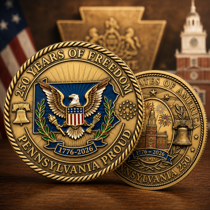 United States 250th Anniversary Coin-Pennsylvania