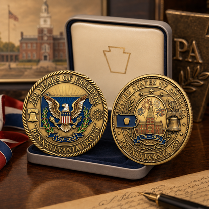 United States 250th Anniversary Coin-Pennsylvania