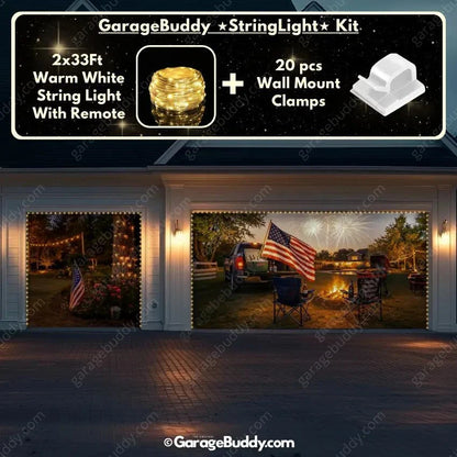 Stars Stripes & Summer Nights | Patriotic Garage Door Cover