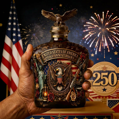 250th Anniversary Eagle Crest Commemorative Whiskey Bottle