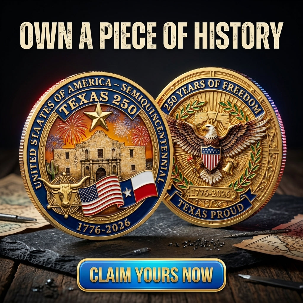 United States 250th Anniversary Coin - Texas,1776-2026, Patriotic Gift