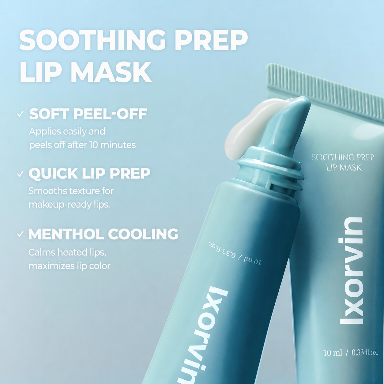 Soothing Prep Lip Mask – Cooling Peel-Off Lip Care