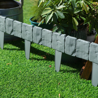 10-Piece Stone-Look Decorative Garden Edging Set
