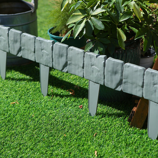 10-Piece Stone-Look Decorative Garden Edging Set